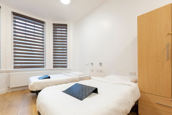 Study area in an FIE London student residence