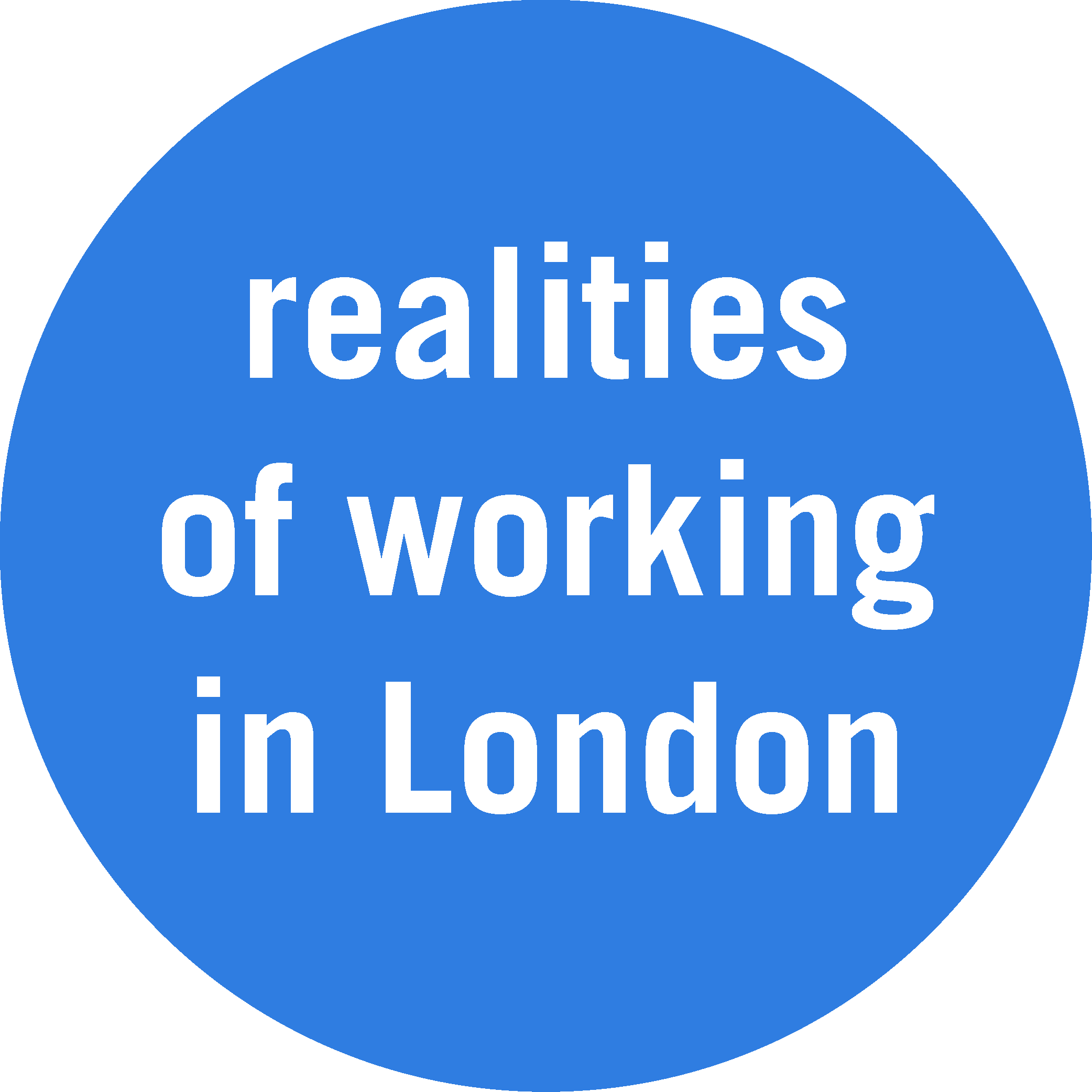 Realities of Working In London Button