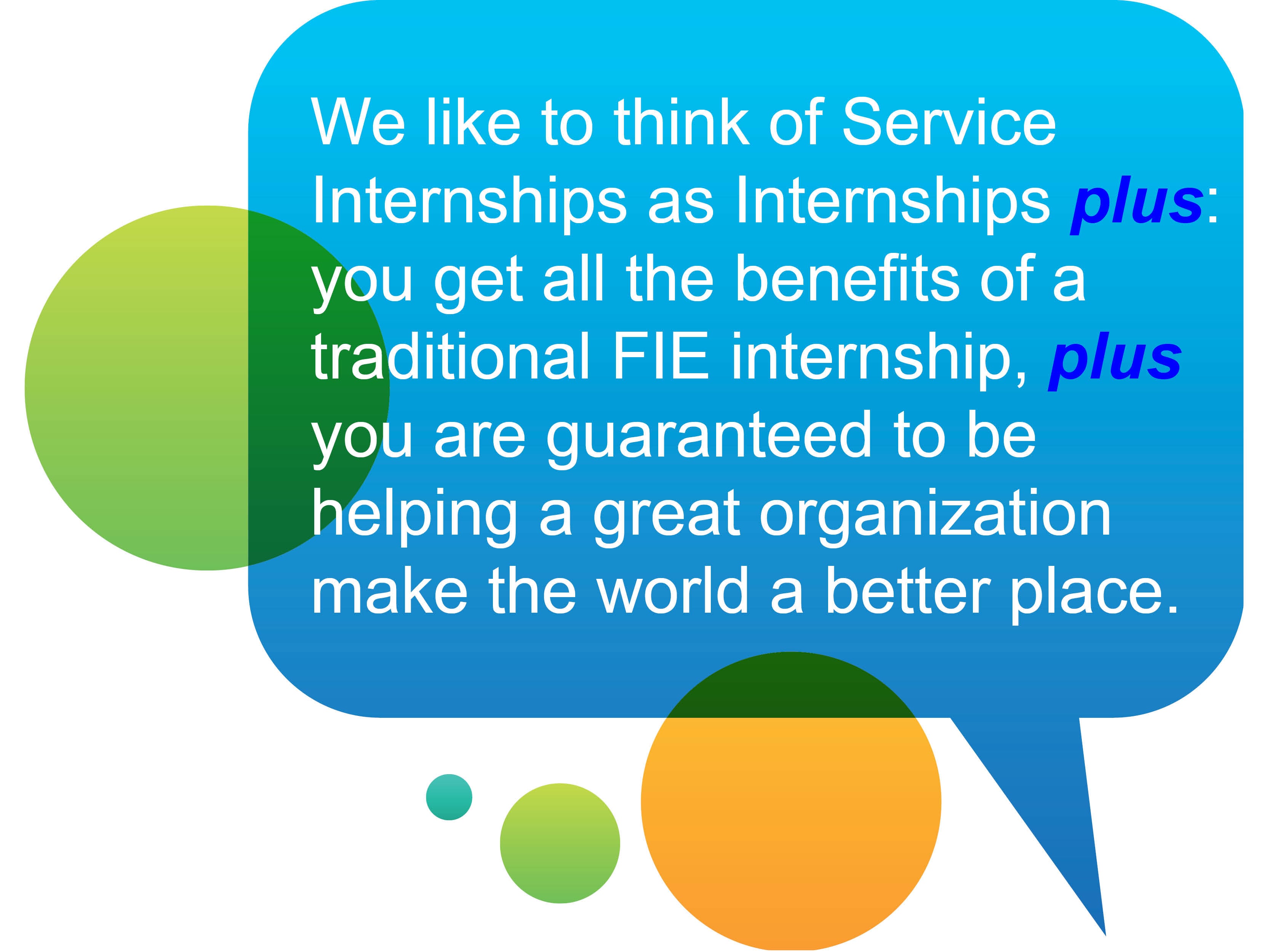 Service Internships Plus